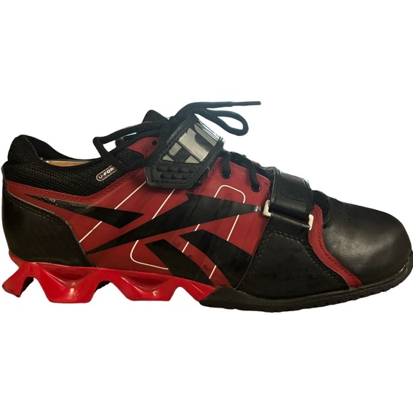 Reebok Crossfit Lifter Plus 2.0 UForm Lifting Shoes V47270 Black Red Mens 9.5 - Picture 1 of 8